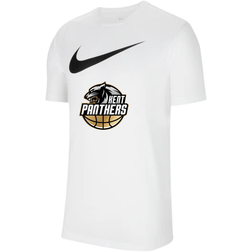 Kent Panthers White Logo Tee
