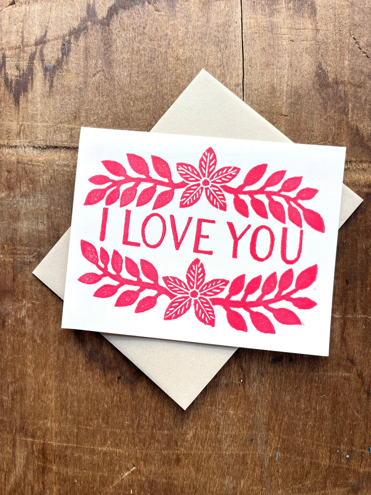 "I Love You," Greeting Card