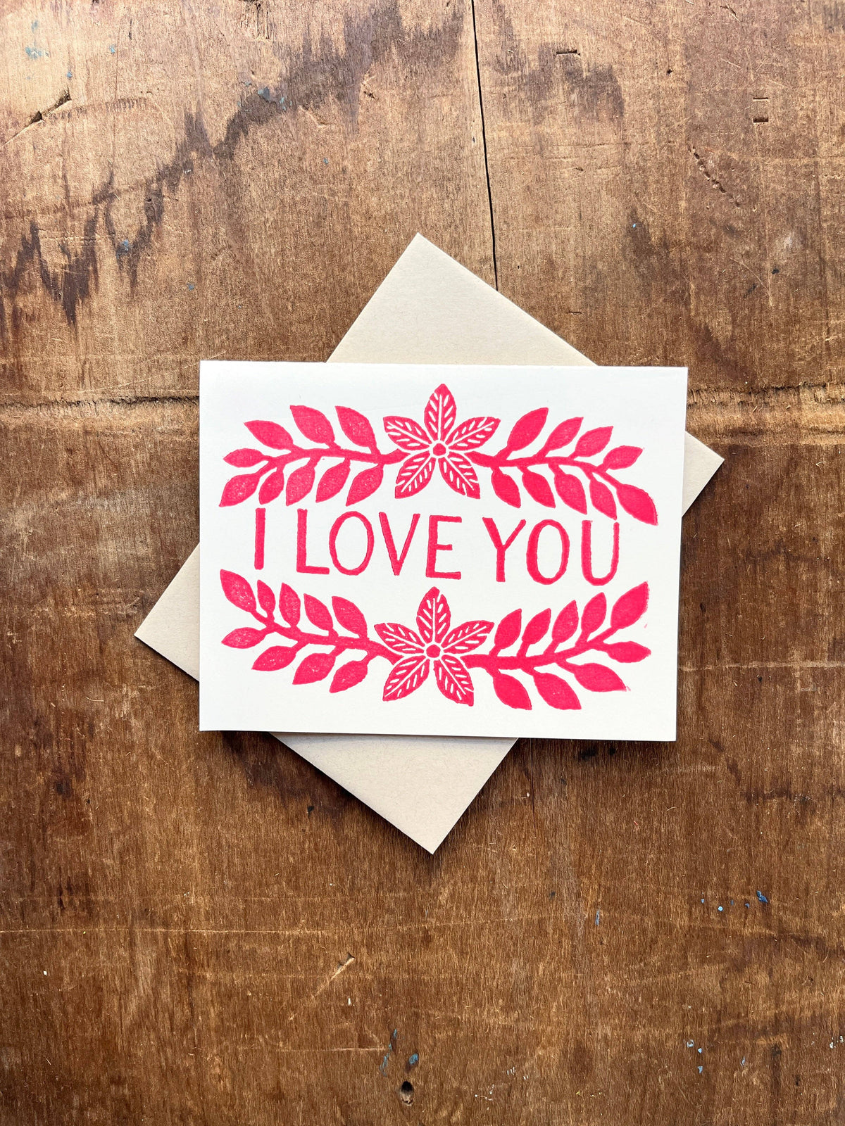 "I Love You," Greeting Card