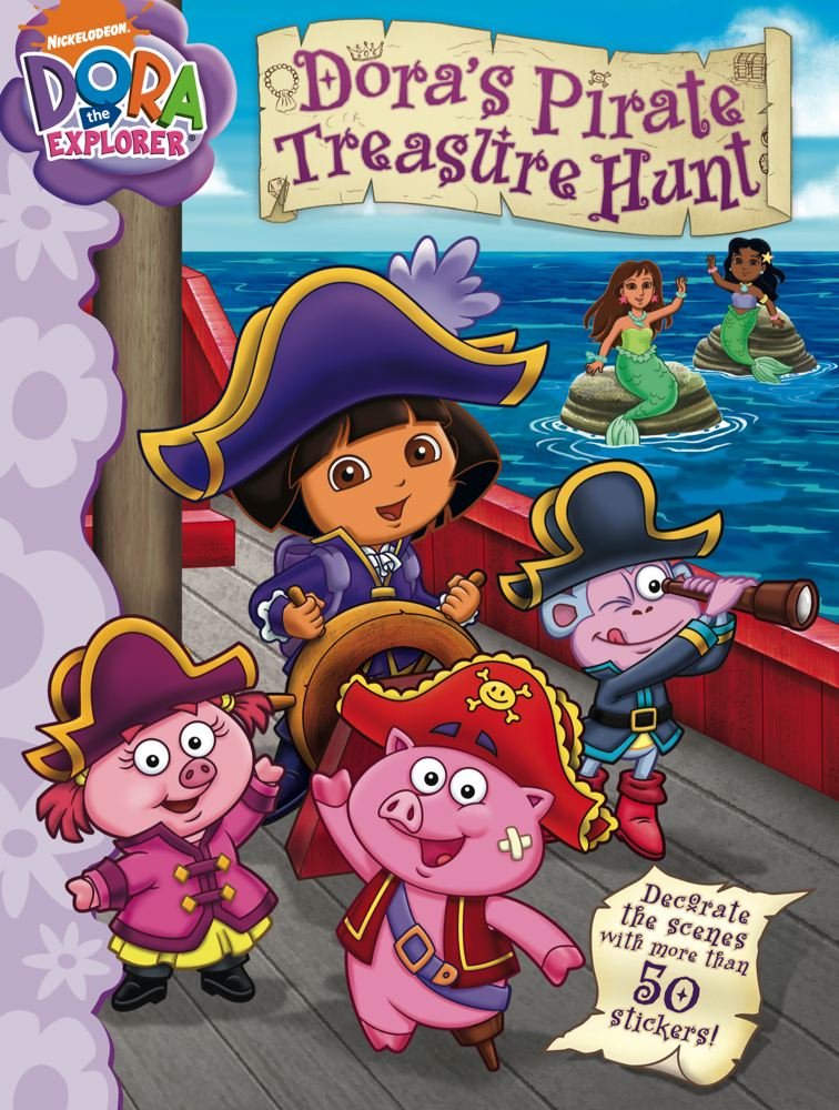 DORA: PIRATE TREASURE HUNT +STICKERS