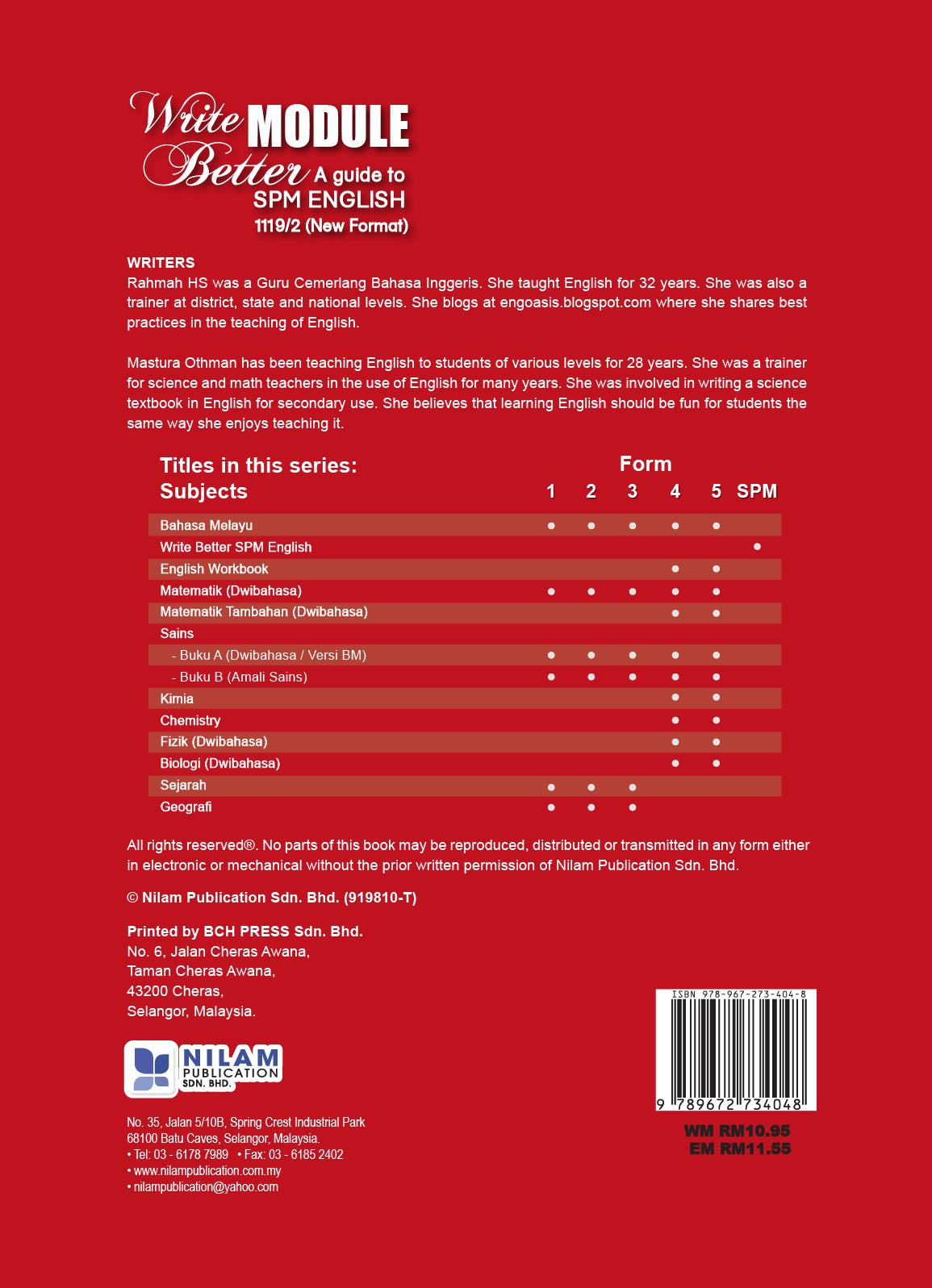 Write Module Better SPM English 2022