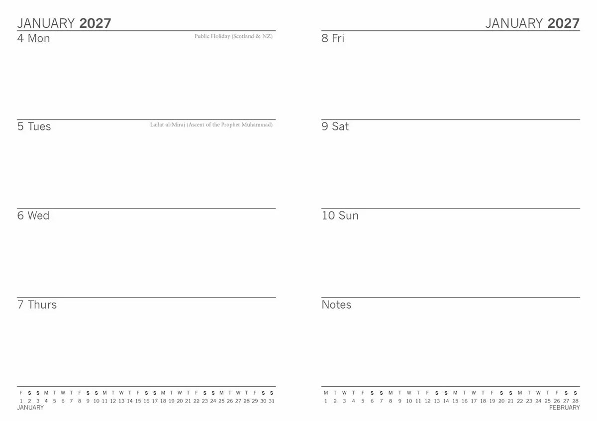 2027 A6 Flexi Diary Garden Days (RR277035)