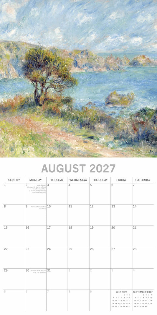 2027 Square Wall Calendar Renoir (RR271114)