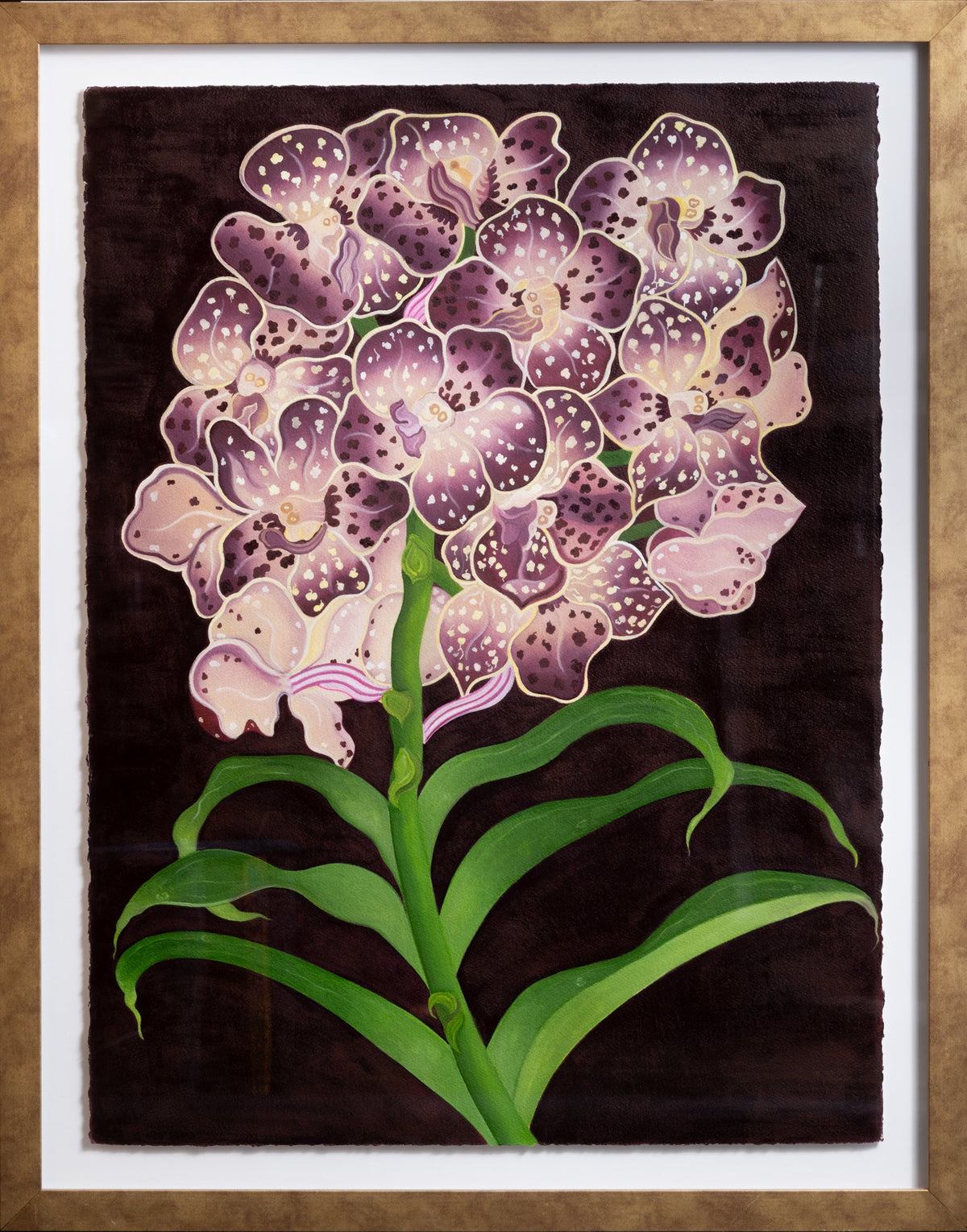 Burgundy Orchid Painting