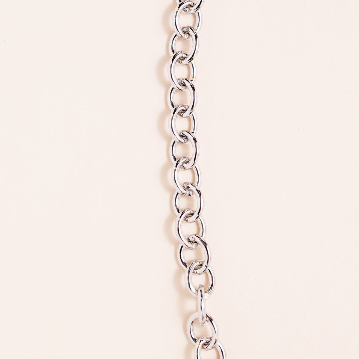 Sterling Silver Chain with Diamond Pave Clasp
