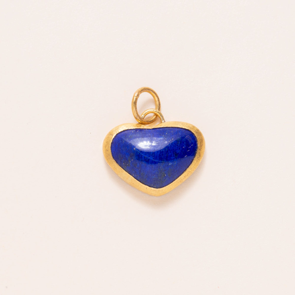 24K Gold Lapis Pendant with Silver
