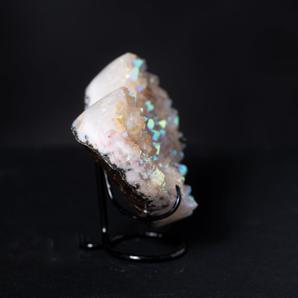 Citrine Aura Quartz Heart (Stand), 0.7kg