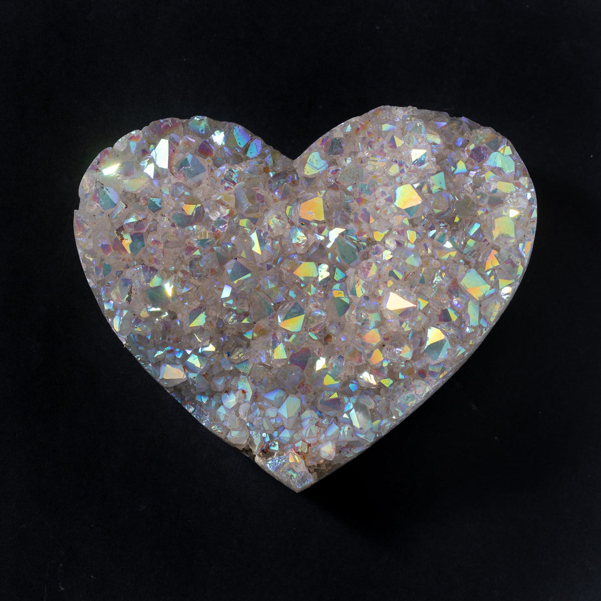 Aura Quartz Heart (Flat & Calcite), 2.25kg