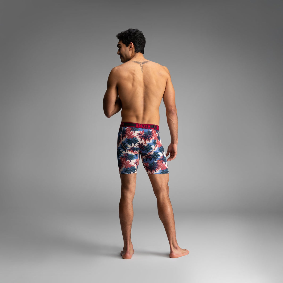 Pro Flex Max Boxer Brief: Electric Palm-Heather Sand