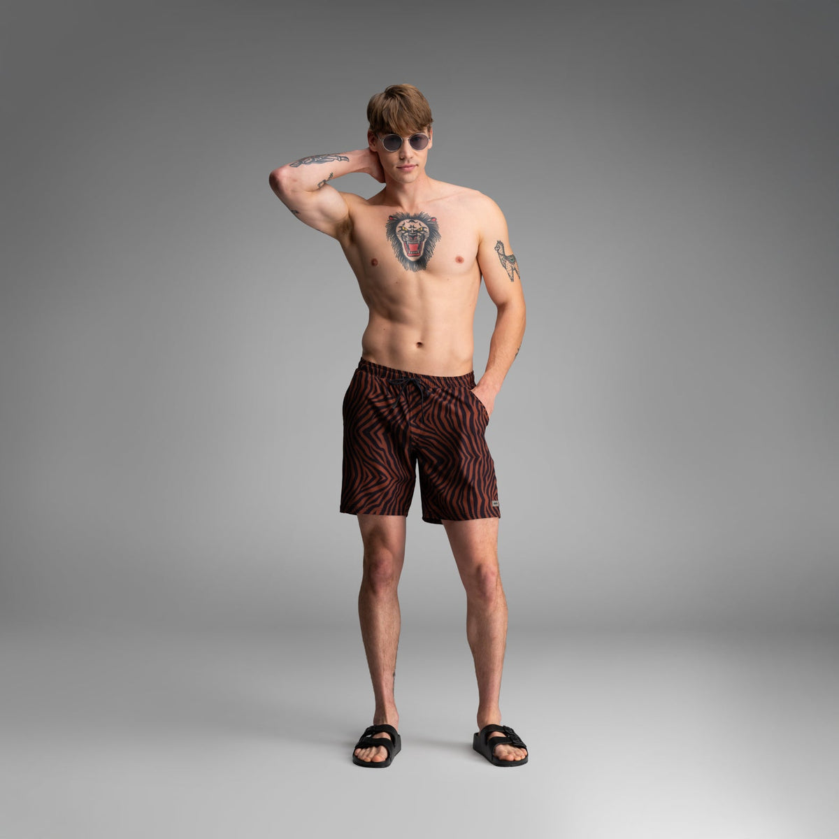 Shoreline 7" Short 2N1: Tiger Stripe