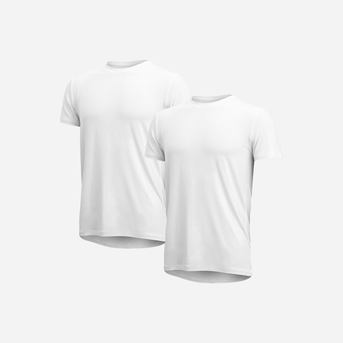 Essentials Crew T-Shirt : White 2 Pack