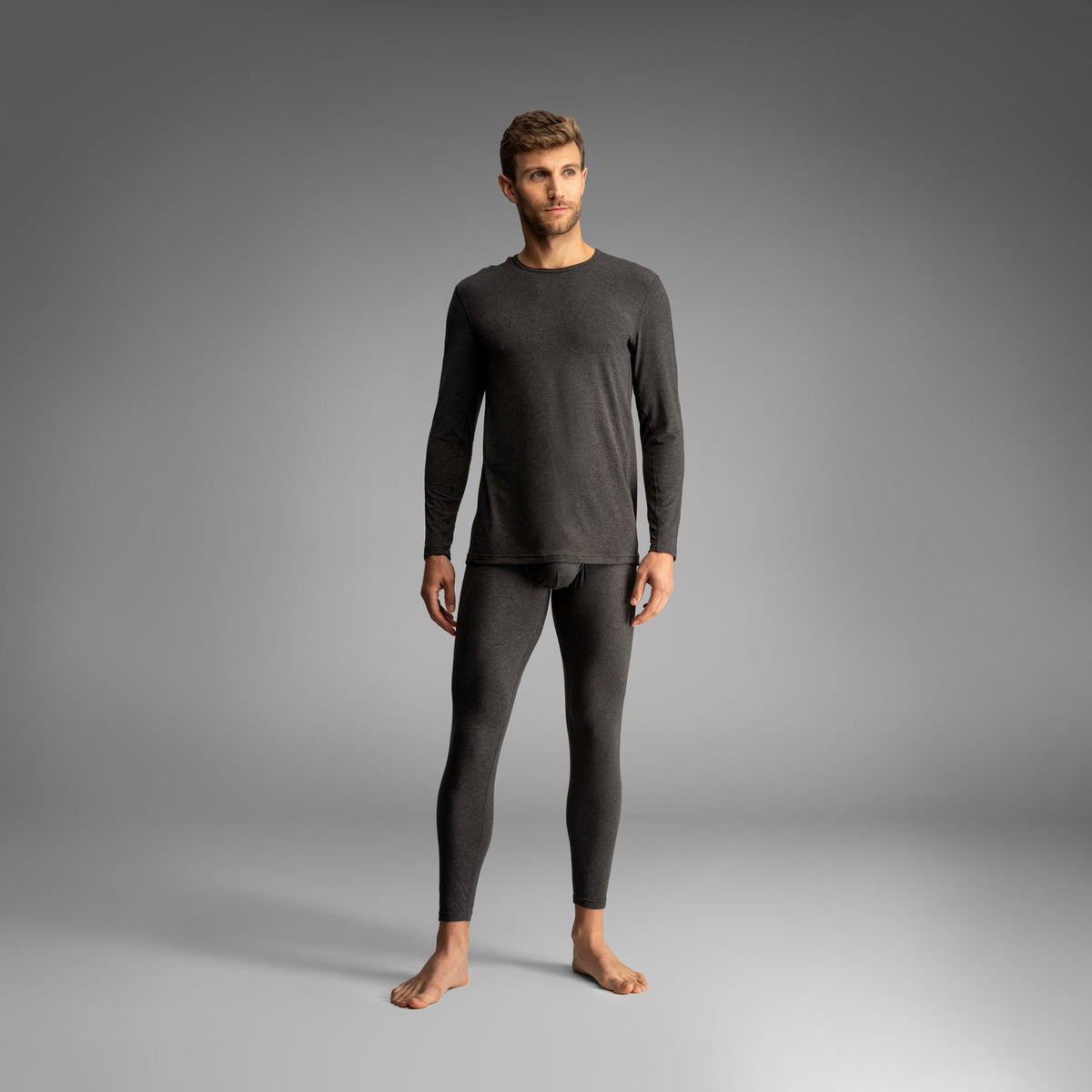 Pro Flex Thermal Top: Heather Shadow