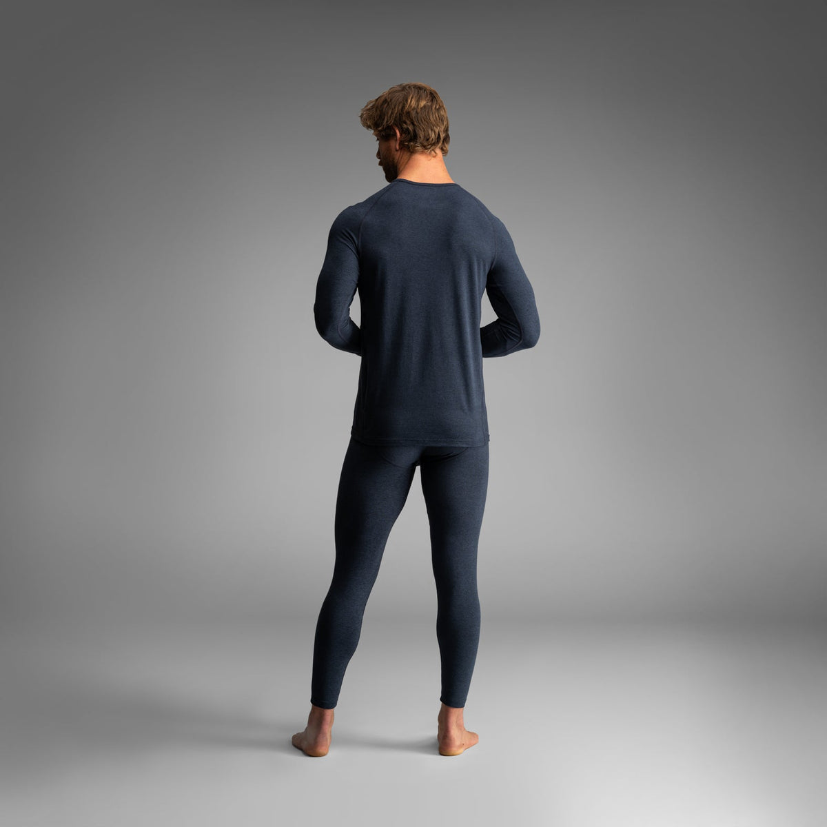 Pro Flex Thermal Top: Heather Navy