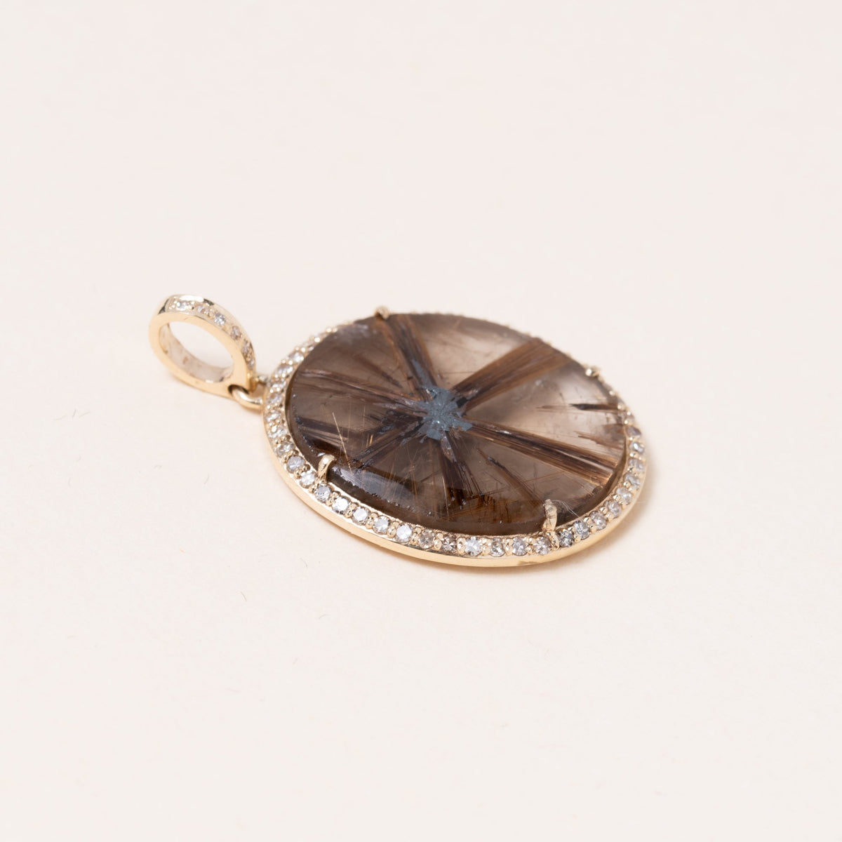 Rutilated Star Quartz Pendant