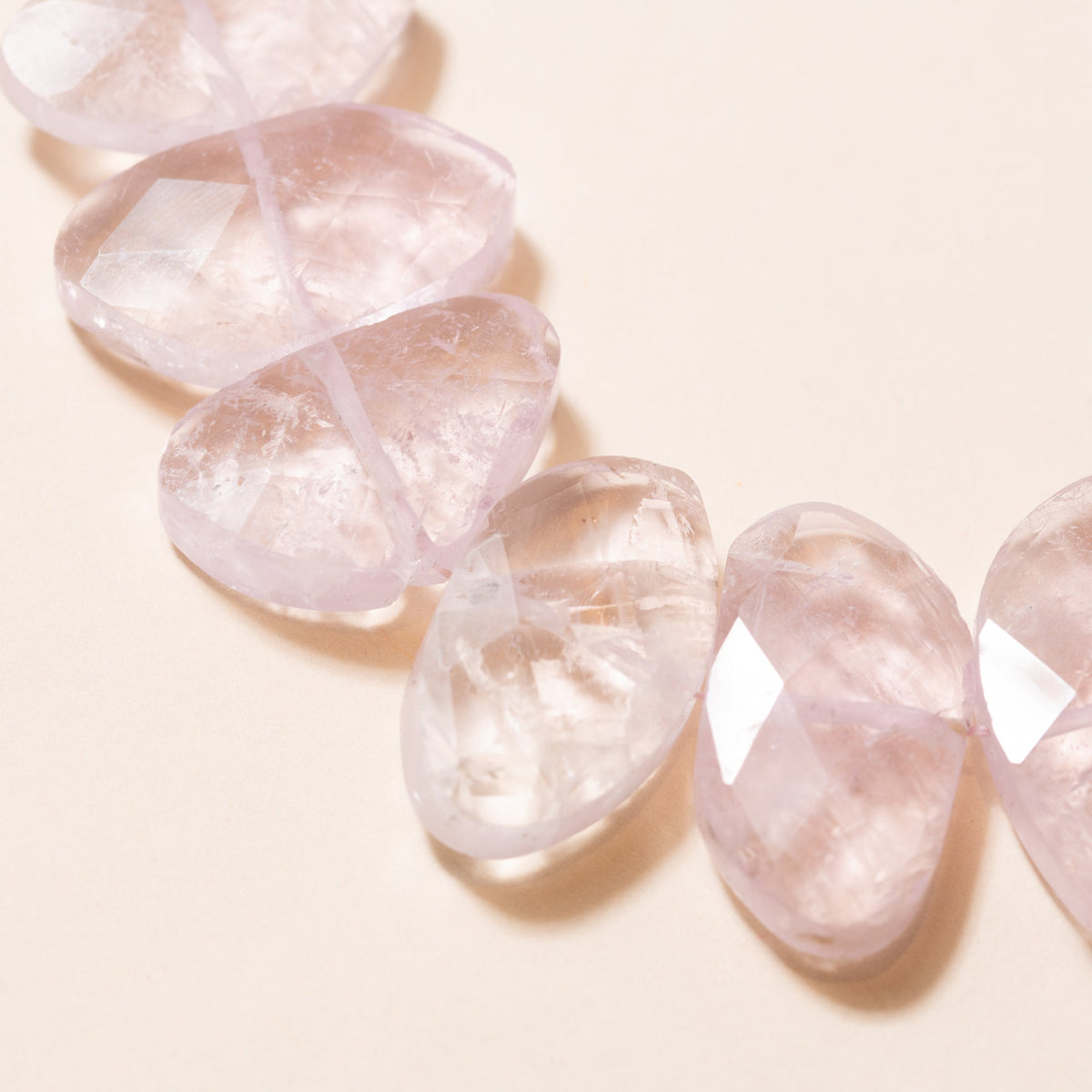 Faceted Kunzite Necklace