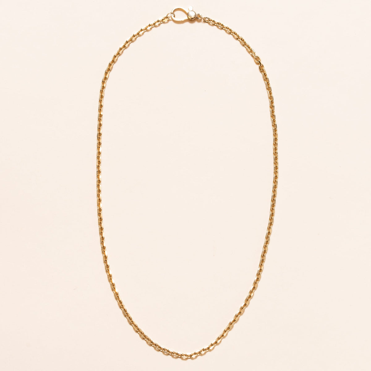 14k Gold Necklace Gold Clasp 18"