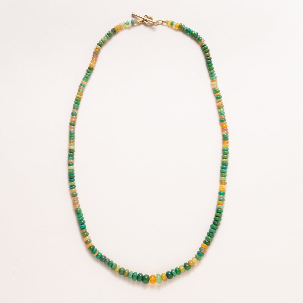 Green Dyed Ethiopian Opal Necklaces