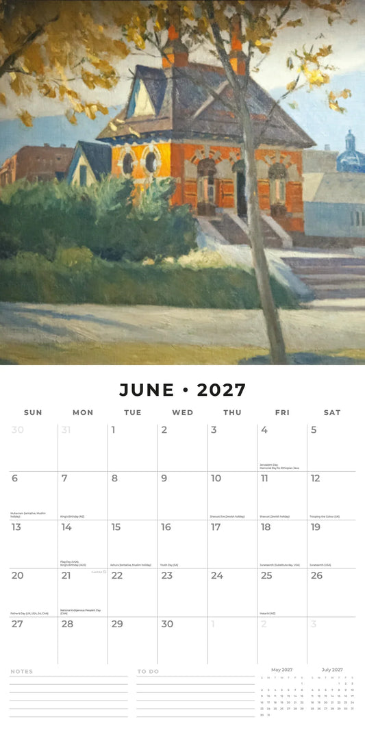 2027 Slimline Calendar Edward Hopper (RR272030)