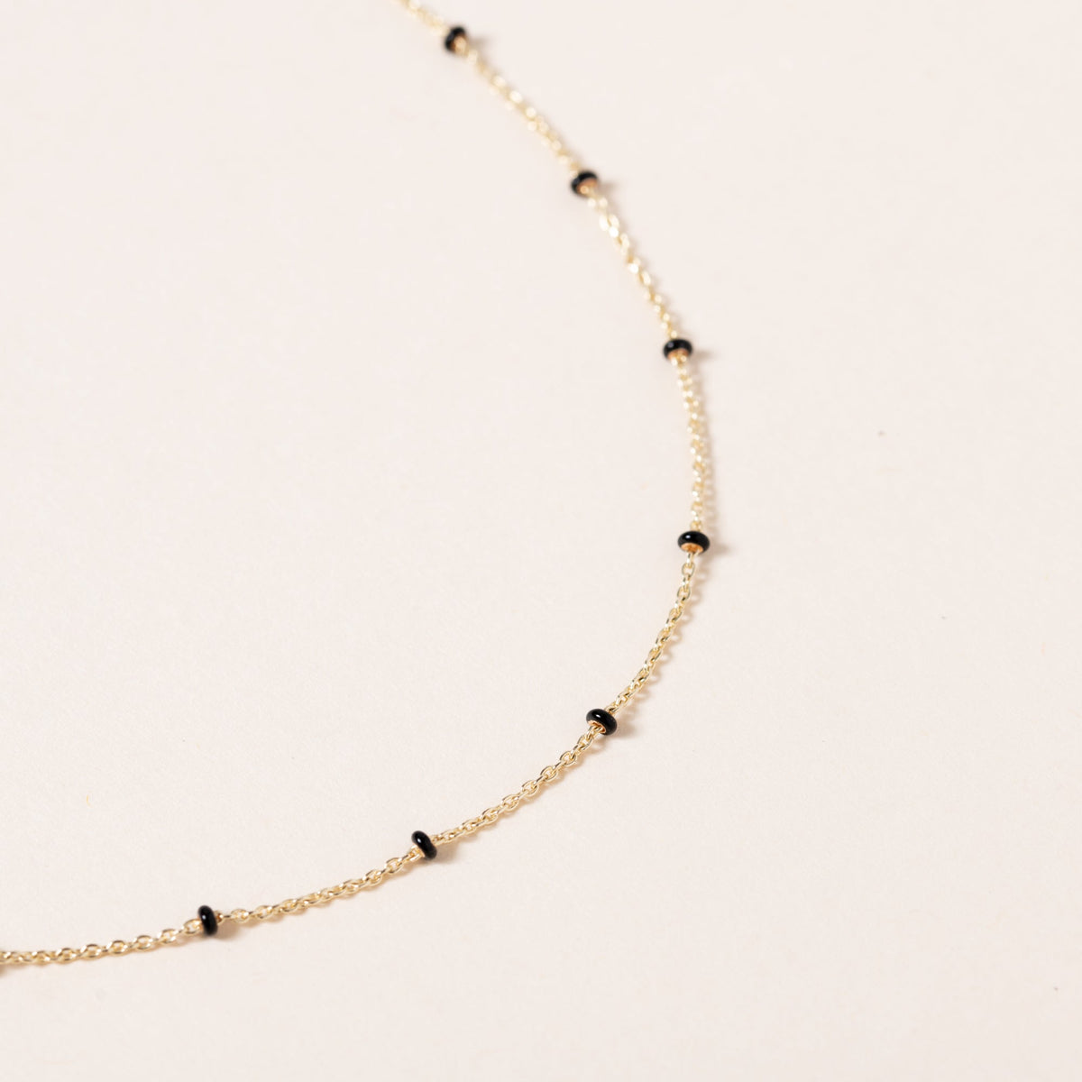 18" Gold and Bead Chain