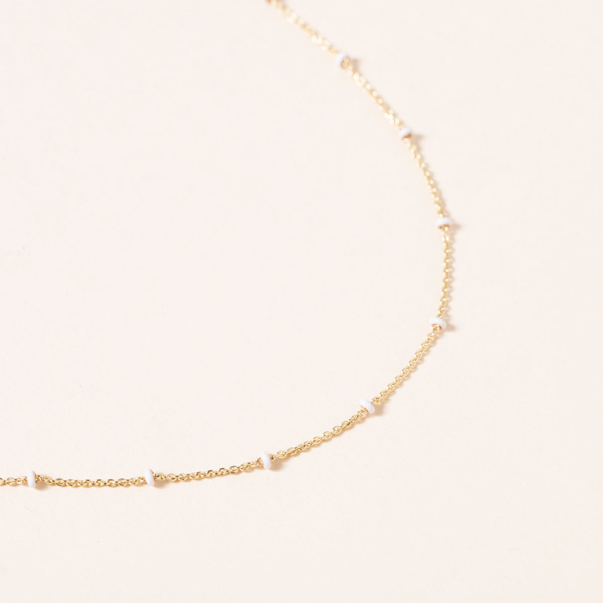 18" Gold and Bead Chain