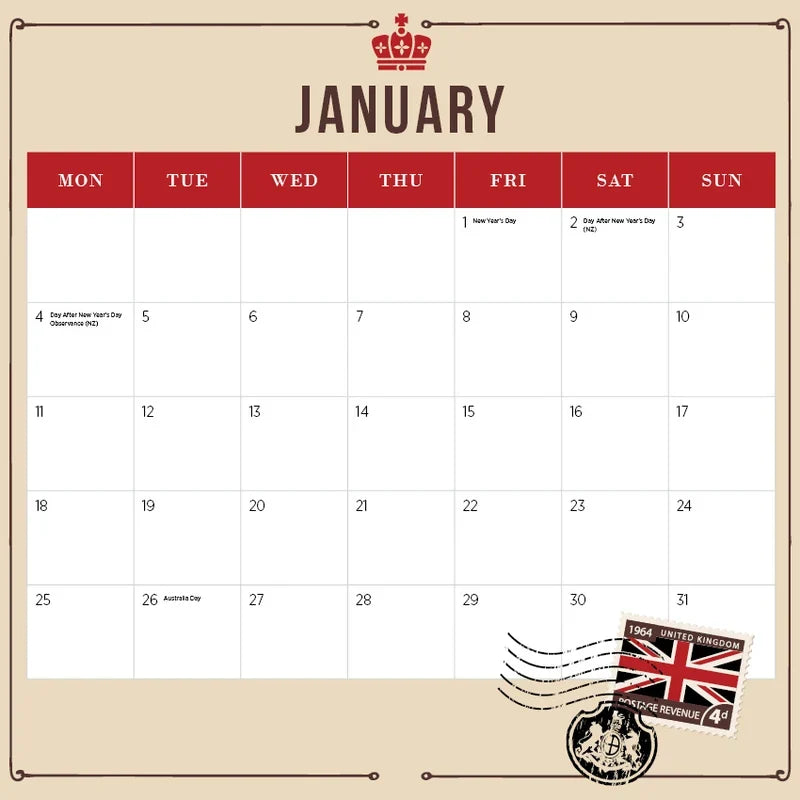 2027 Square Wall Calendar London (RR271355)