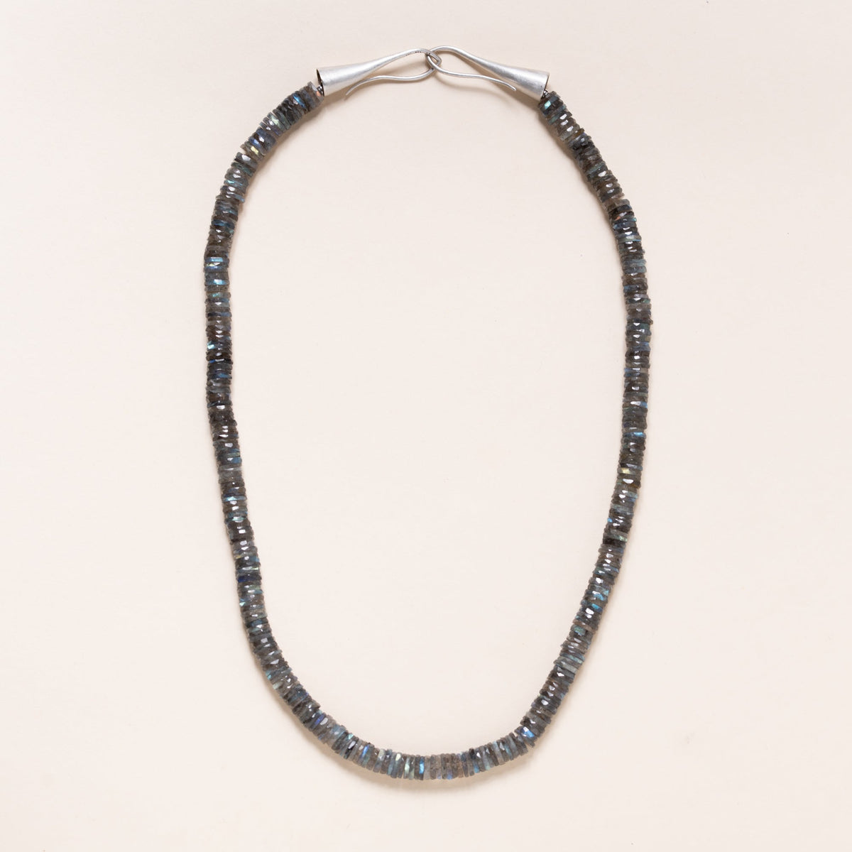 Labradorite Disk Necklace