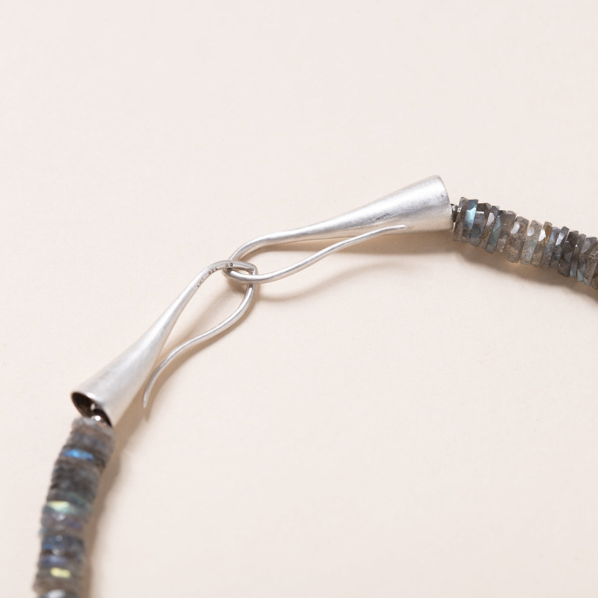 Labradorite Disk Necklace