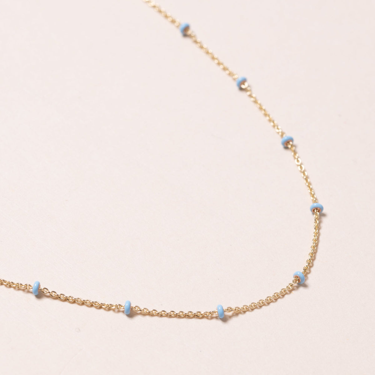 18" Gold and Bead Chain
