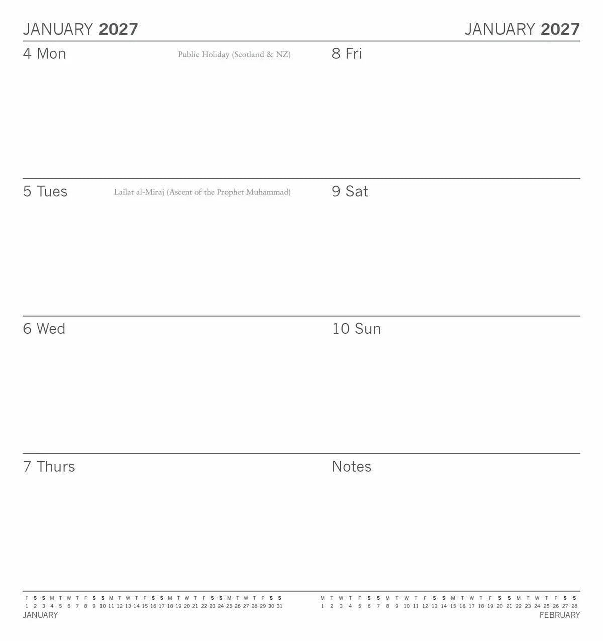 2027 Slimline Pocket Diary Monet (RR276015)
