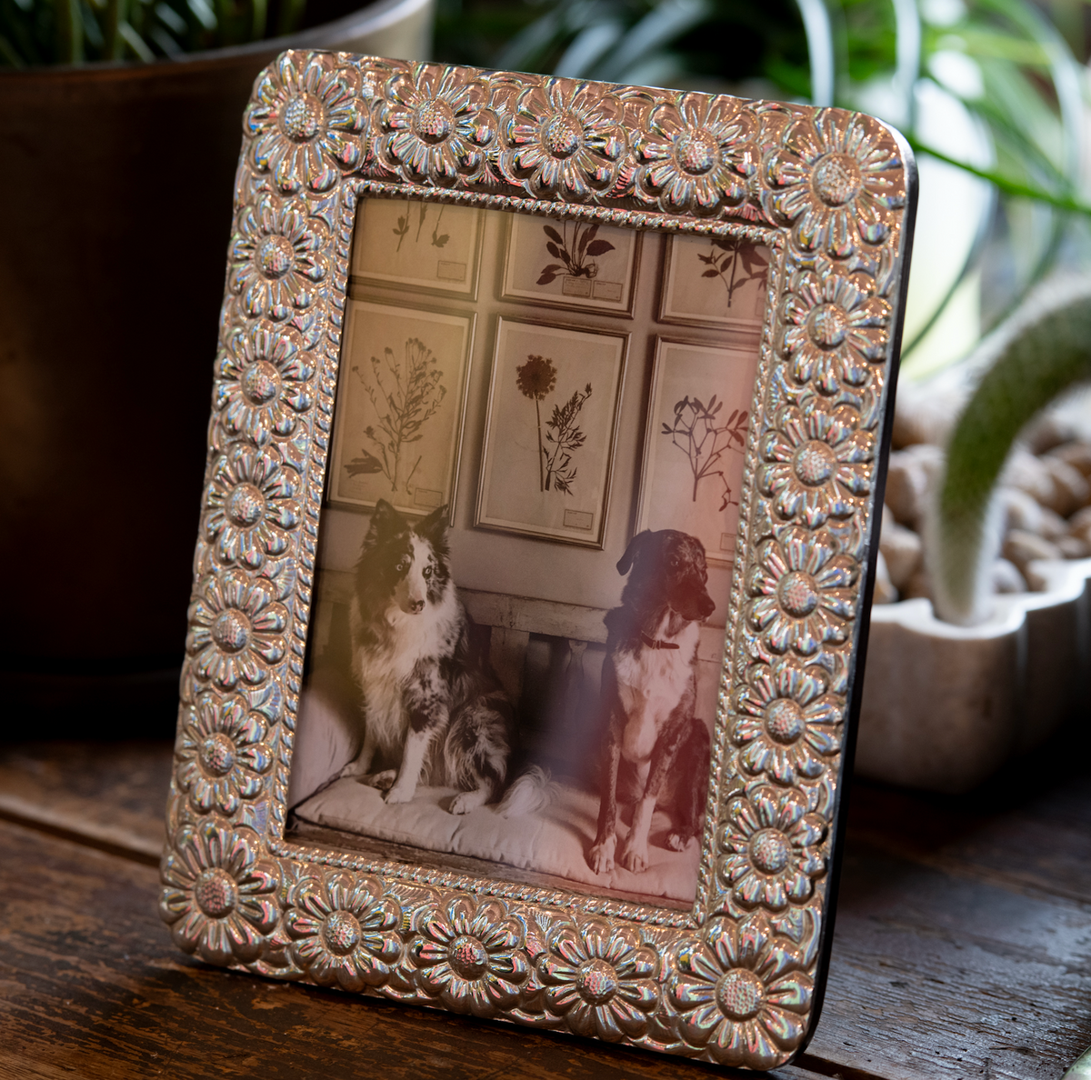 Silver and Wooden Peruvian Frame
