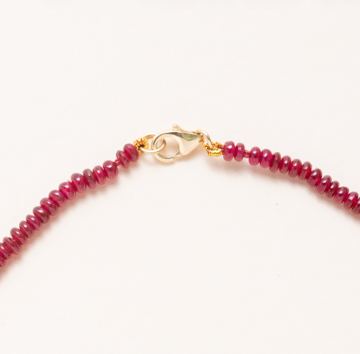 Ruby Beaded Necklace