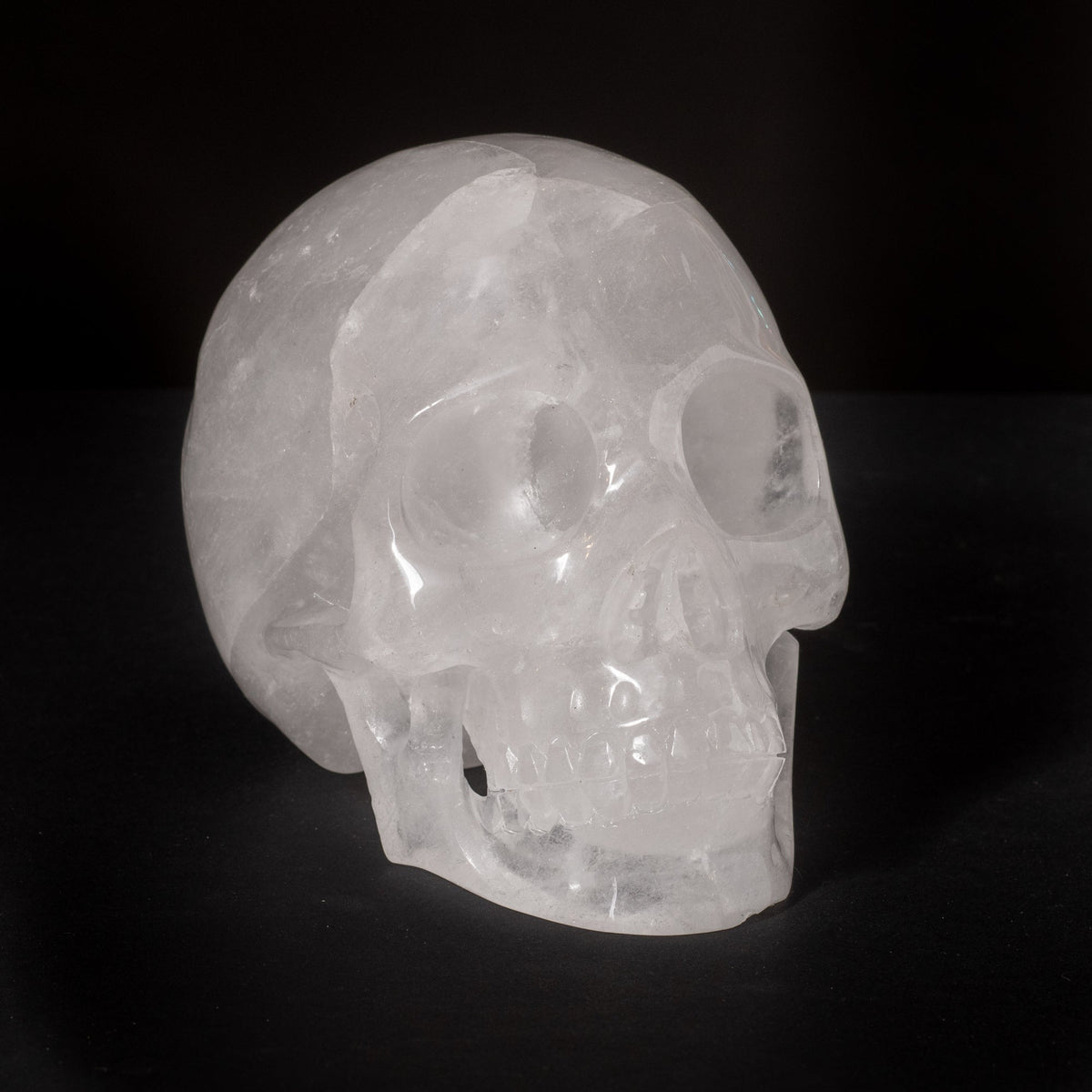 7" Clear Quartz Skull