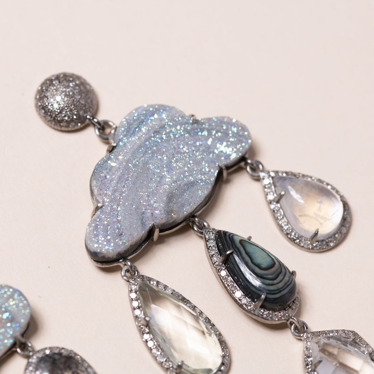 Druzy Cloud Earrings