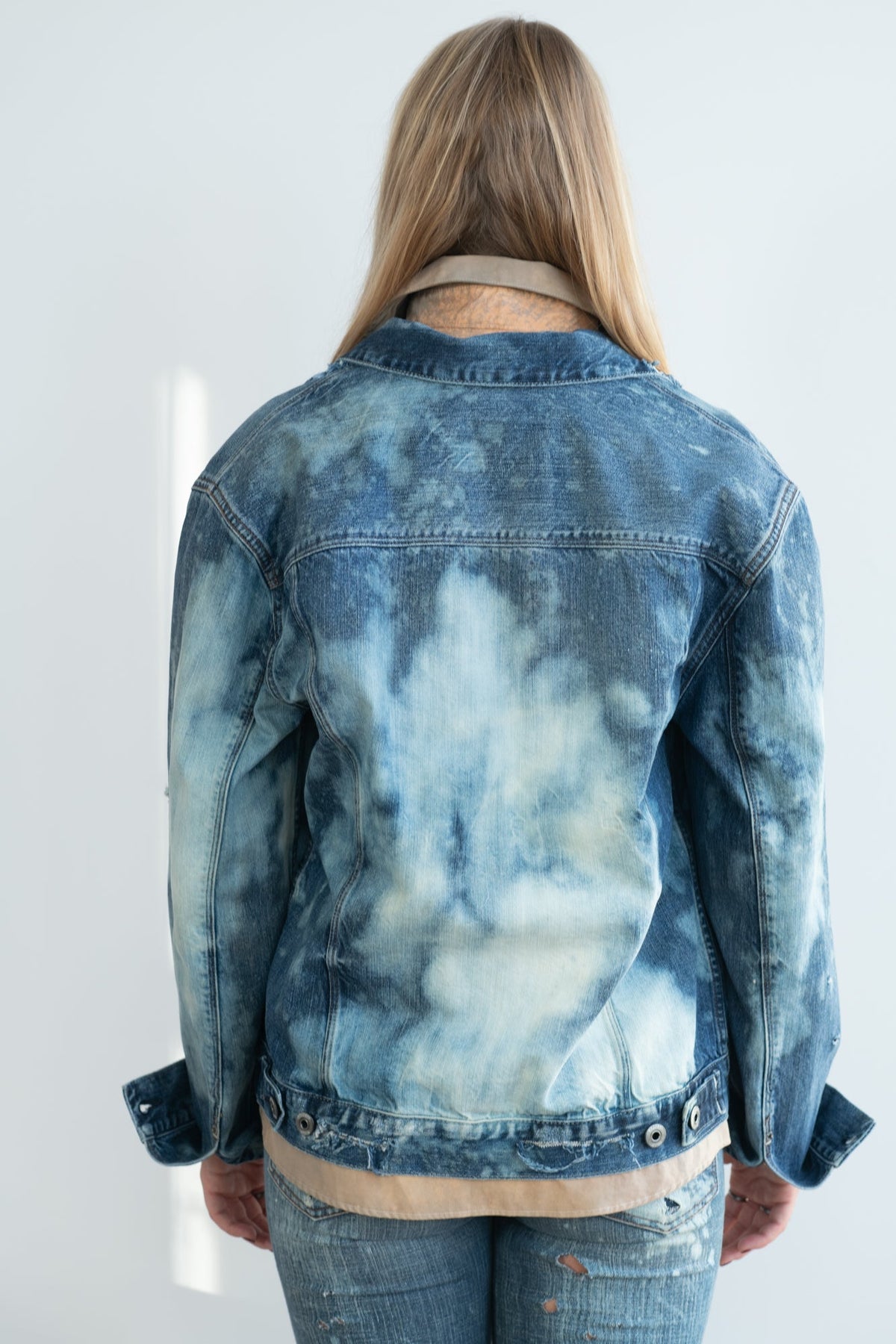Patricia Larsen Distressed Jean Jacket