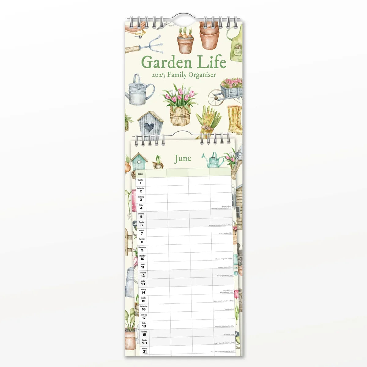 2027 Slimline Calendar Garden Life (RR272018)