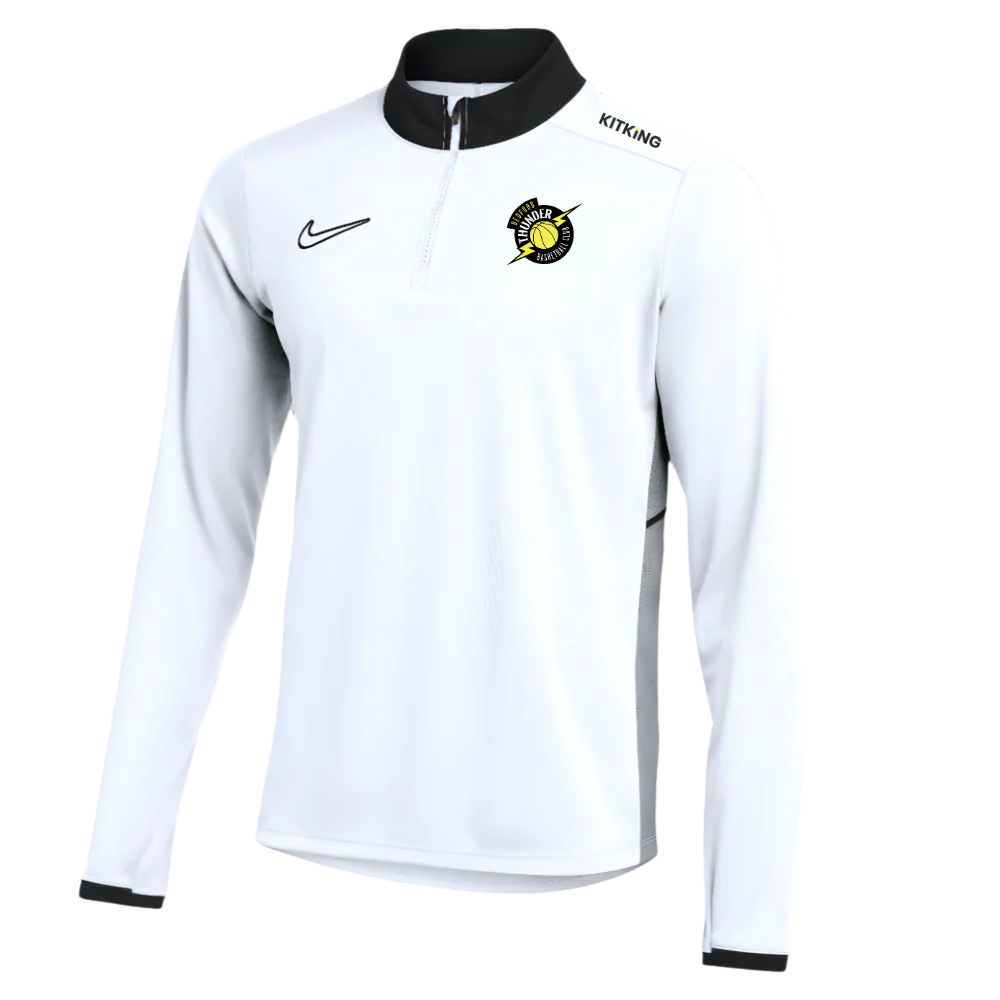 Bedford Thunder 2026 White 1/4 Zip Drill Top