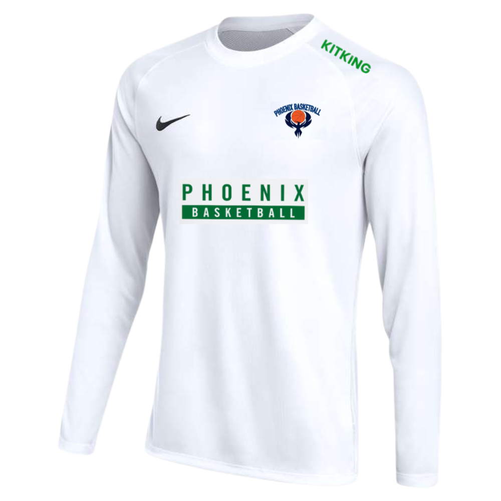 Phoenix Basketball LS White Warm Up Tee