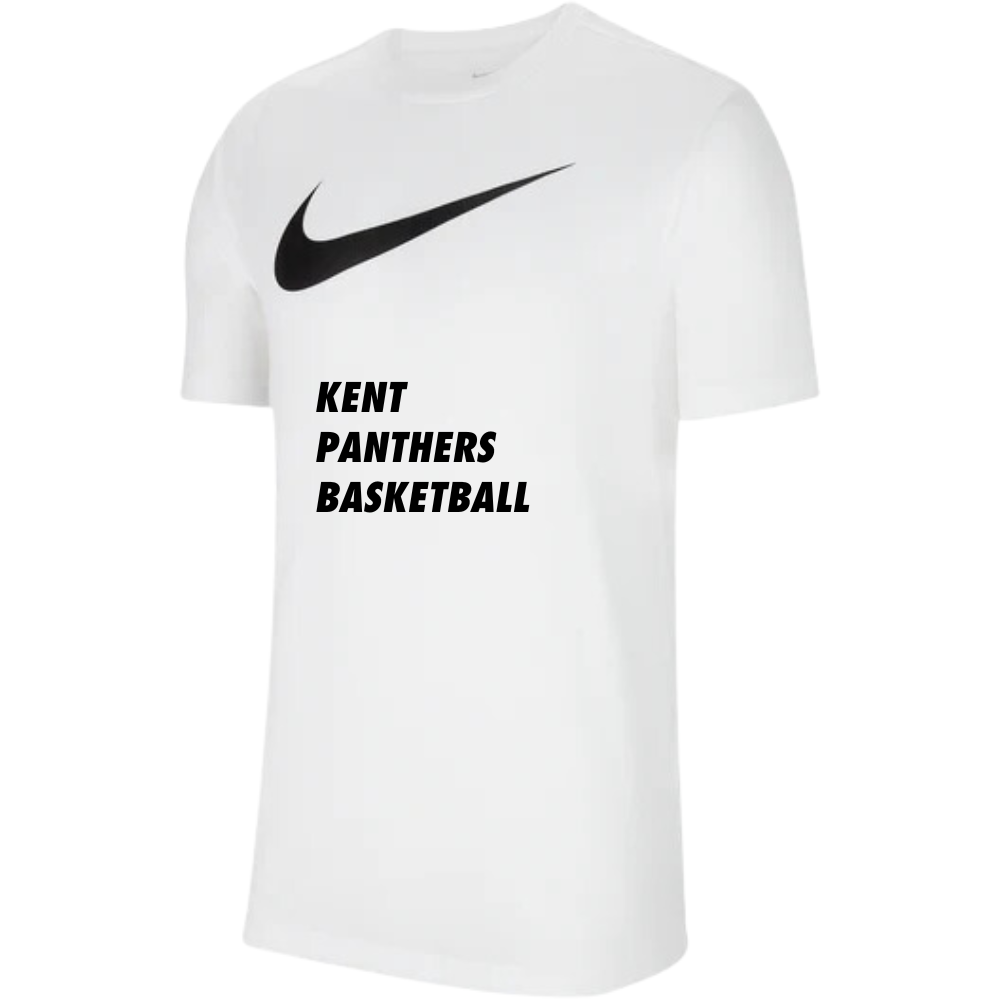 Kent Panthers White Text Tee