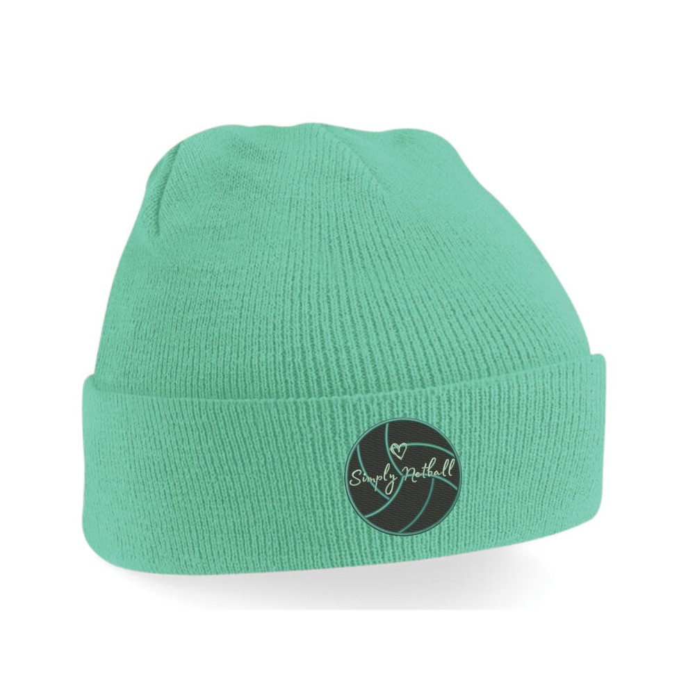Simply Netball Mint Beanie