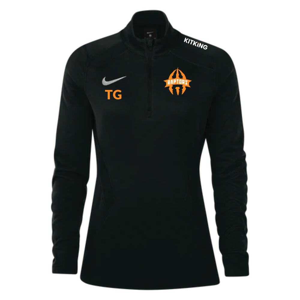 Cheshire Raptors Womens 1/4 Zip Midlayer