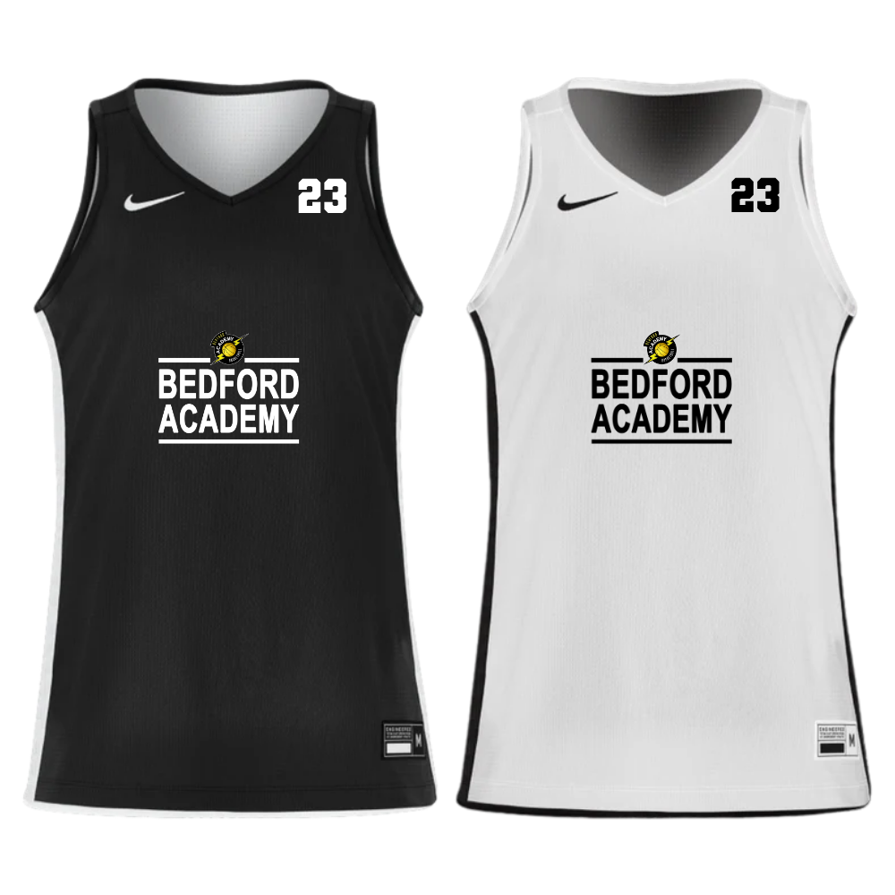 Bedford Academy 25 Basketball Women's Reversible Jerseys