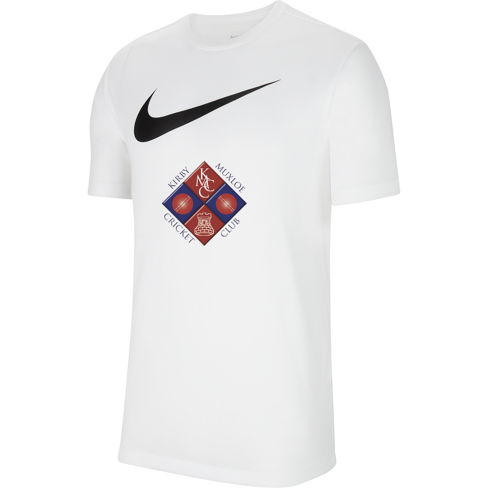 Kirby Muxloe CC White Logo Tee