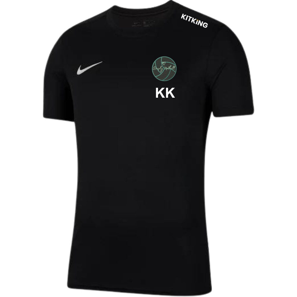 Simply Netball Black Training Shirt