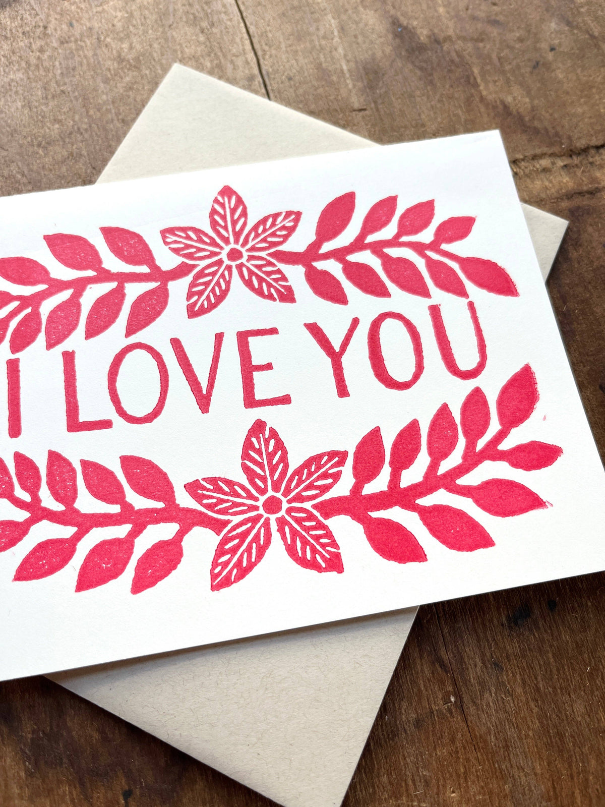"I Love You," Greeting Card