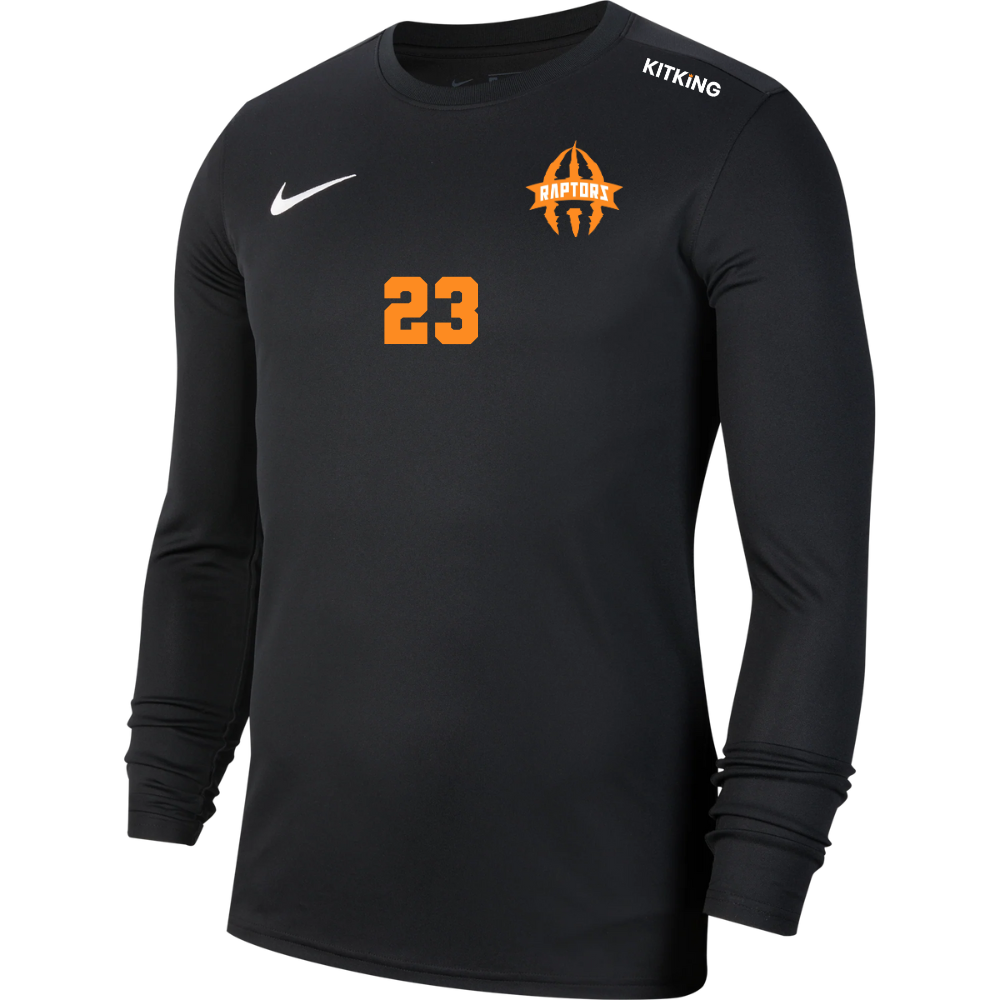 Cheshire Raptors Black LONG SLEEVE Shooting Shirt