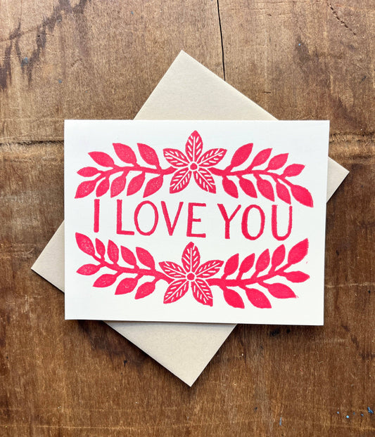 "I Love You," Greeting Card
