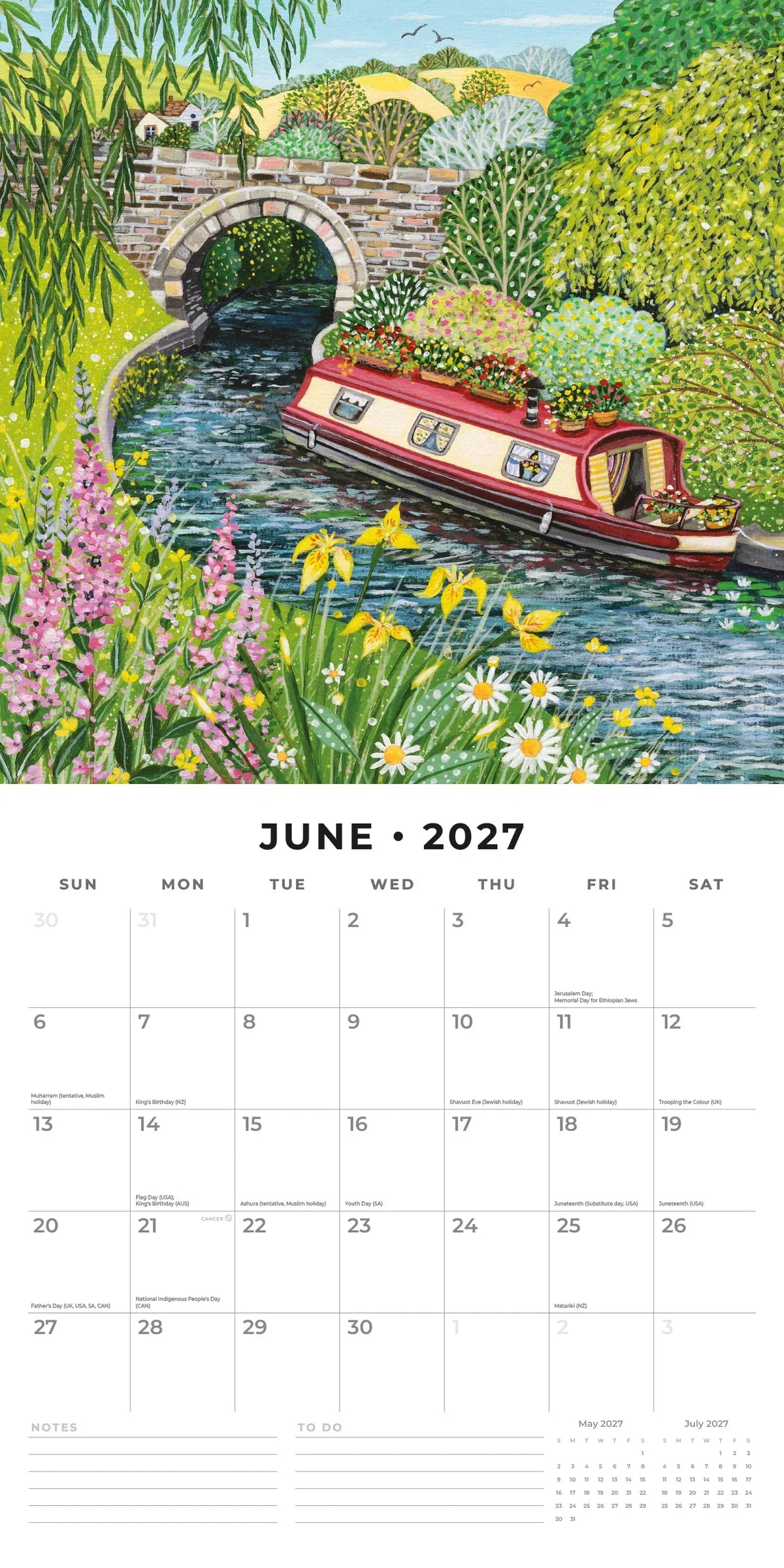 2027 Square Wall Calendar Seasons (RR271307)