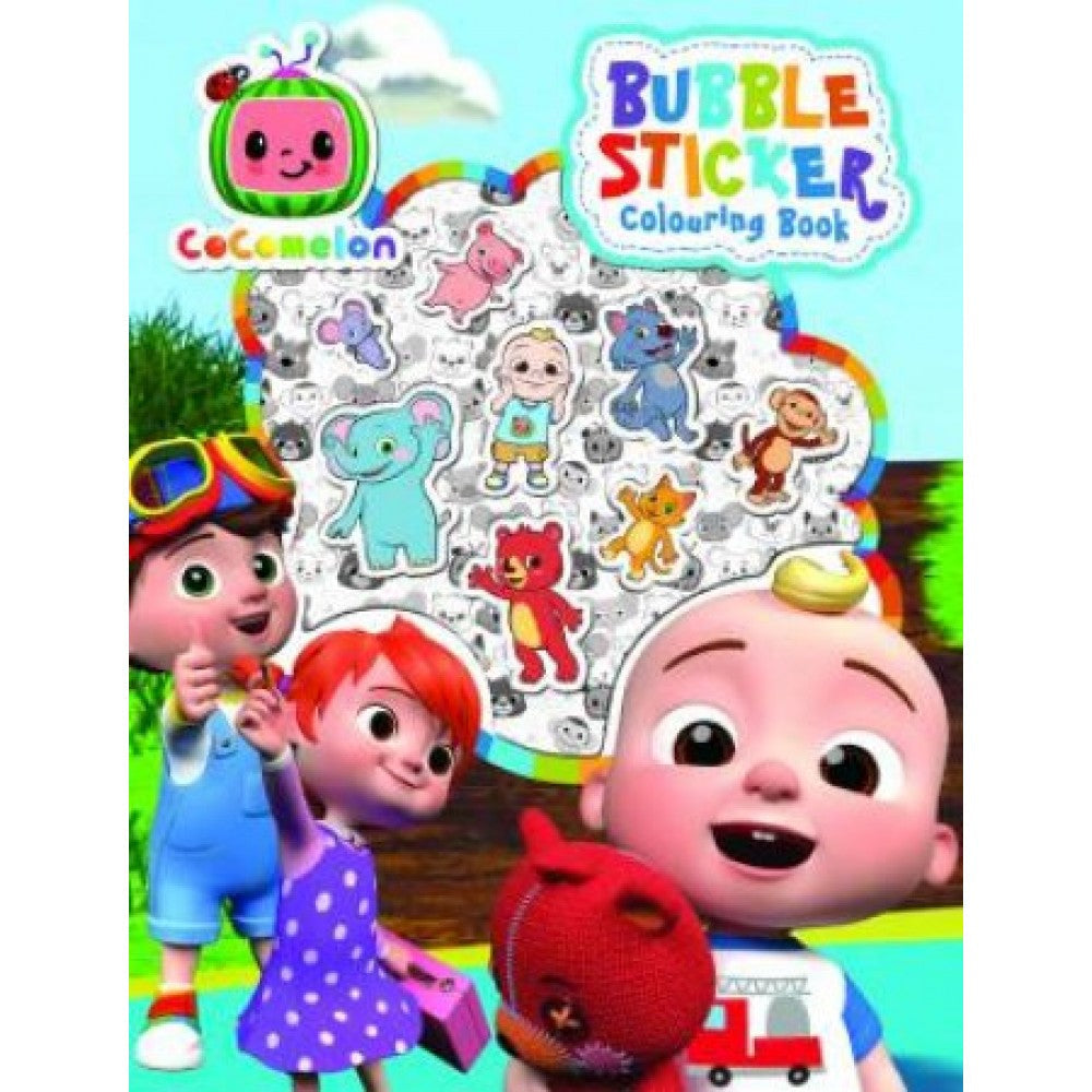 COCOMELON BUBBLE STICKER COLOURING BOOK