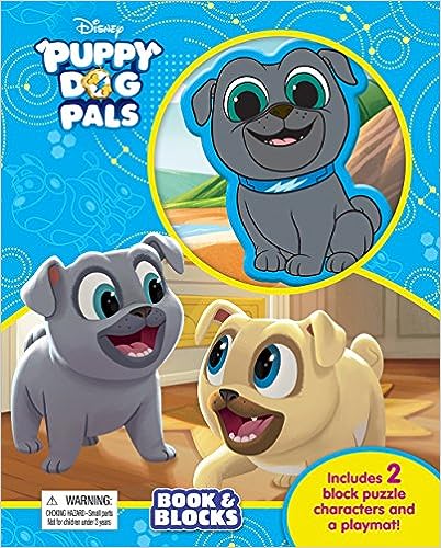 BOOK & BLOCKS: DISNEY JR PUPPY DOG PALS
