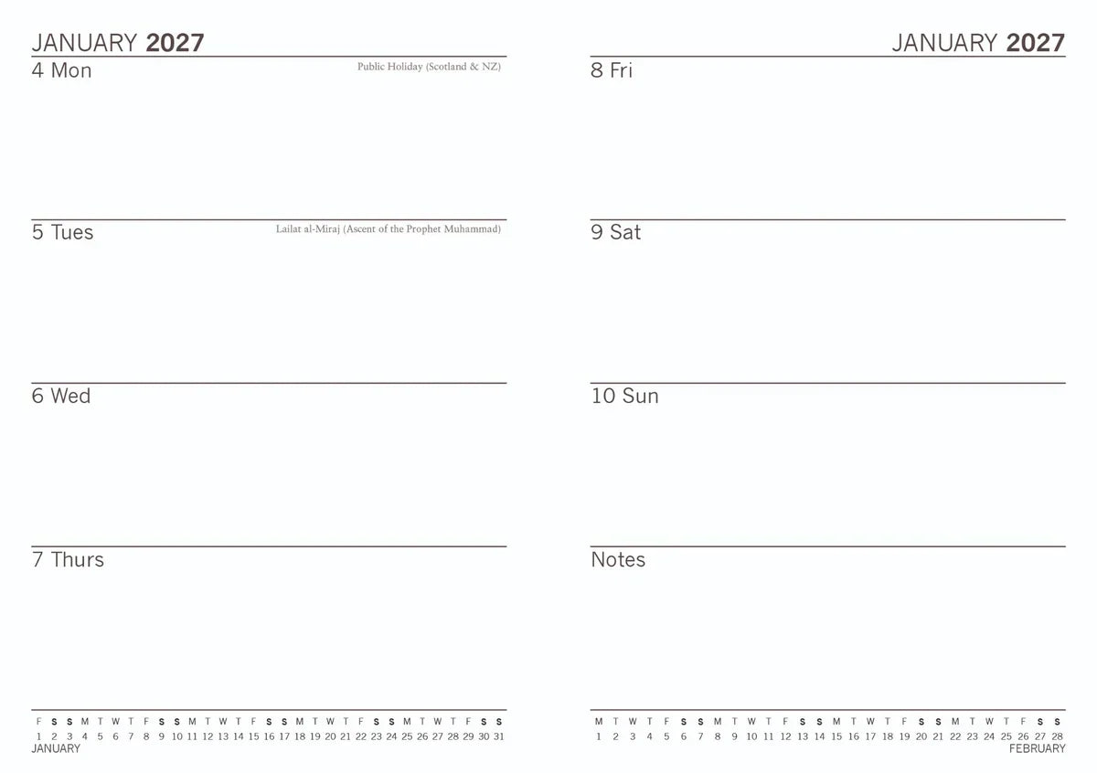 2027 A6 Flexi Diary Monet (RR277015)